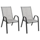 Комплект 2шт. садових стільців з текстилену Garden Chair Udine SC-092 Сірий - зображення 1