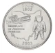 Монета США 25 центов (квотер) 2002 P «Штаты и территории - Огайо» UNC (KM#332) - изображение 1