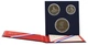 Набір монет США набір із 3 монет 1976 Срібло Proof 25, 50 центів, 1 долар у сувенірній упаковці - зображення 1