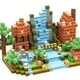 Магнітний конструктор Minecraft Magnetic World «Ліс та Водоспад», 100 деталей - зображення 4