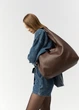 Женская сумка Sambag HOBO L шоколадная 34 х 37 х 16 см (53300020) - изображение 1