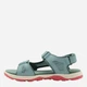 Подростковые сандалии для девочки Jack Wolfskin Taraco Beach Sandal K 4039531_E0180 37 (5US) 23.1 см Бирюзовые (4064886441865) - изображение 2