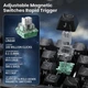 Бездротова Магнітна Клавіатура Attack Shark X68Pro HE 8К Чорна Топографічна - изображение 2