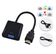 Адаптер перехідник HDMI to VGA з аудіовиходом 3.5mm та живленням Micro-USB, Black - зображення 5