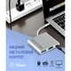 Переходник USB-хаб 3в1 WALKER WHUB-35 с разъемом Type-C Silver - изображение 4
