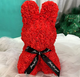 Заяц из 3d роз Flower Bunny 25 см в подарочной коробке (FB-8765) Red - изображение 3