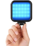 Аккумуляторная мини LED лампа-подсветка с креплением на телефон 1800mAh (NS-120N) RGB - изображение 5
