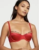 Комплект білизни Very Sexy Logo Lightly Lined Balconette Bra Червоний 34D-L - изображение 3