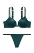 Комплект білизни Very Sexy Shine Victoria’s Secret Push-up Зелений 32B-XS - изображение 1