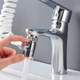 Душова система з насадкою на кран у умивальник із турмаліном Modified Faucet With External Shower (срібляста, білий шланг) - зображення 5