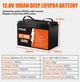 Аккумуляторна батарея POWLAND 12V 100AH LiFePO4 - зображення 3