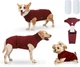 Гигиенические трусы/комбинезон собак WanTalk Full Body Dog Diaper, Wine Red, XS - изображение 2