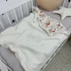 Дитяча всесезонна ковдра-плед 100х80 см Oh My Kids «Лисички Совенята» молочний - зображення 4
