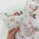 Подарунковий набір для новонародженого "Зайчики Лисички" молочний - зображення 5