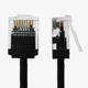 Патч-корд Lucom RJ45 UTP6a 2.0m patch Slim Ultra Flexi PoE+ Cu чорний(62.09.8495) - изображение 2
