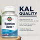 Таурат магнію Magnesium Taurate KAL 400 мг 90 таблеток 200 мг 1 таблетці комплекс магне та вітамін B6 для нервової системи м'язів (021245369752) - изображение 4