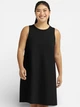 Платье миди летнее женское Jack Wolfskin Travel Dress W A66064-6000 XS Черное (4064886681421) - изображение 1