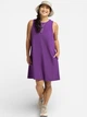 Платье миди летнее женское Jack Wolfskin Travel Dress W A66064-I0132 L Фиолетовое (4064886689014) - изображение 3