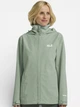 Спортивная ветровка с капюшоном женская Jack Wolfskin Trailtime 2L Jkt W A63902-E0272 2XL Зеленая (4064886700887) - изображение 1