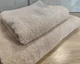 Набор турецких махровых однотонных полотенец Zeron 50х90+70х140 Beige плотность 500 г/м2 - изображение 4