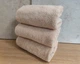 Набор турецких махровых однотонных полотенец Zeron 3 штуки 50х90 Beige плотность 500 г/м2 - изображение 2