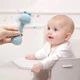Силиконовая игрушка грызунок, прорезыватель для зубов с погремушкой, Зайчик, 1 шт. Мятный - изображение 2