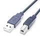 Кабель USB 2.0 AM - USB BM, 1.5 м, Black, GTL, ферритовый фильтр (GTLAMBM15BK) - изображение 1