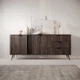 Комод Веріс / Veris 2D3S/195 2-дверний з 3 ящиками Дуб дунін/чорний Perfect Home - зображення 1