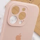 Чохол Silicone Premium case з захистом камери для iPhone 15 Pro Full Camera Protective pink sand 1941 - изображение 5