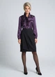 Женская блуза с рюшами Lowett LW-116476-3-698 44 Фиолетовый - изображение 1