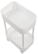 Этажерка VIOLET HOUSE 6021 Honeycomb WHITE для ванной комнаты, 2-х ярусная, белая - изображение 3