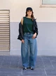 Бомбер Uniqlo розмір М чорний (479196) - изображение 12