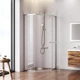 Душове огородження 5-corner Pivot AM.PM Gem 90×90 см, без піддону, хром профіль W90UG-405-9090-MT - зображення 2