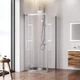 Душове огородження Square Pivot AM.PM Gem 90×90 см, без піддону, хром профіль W90UG-404-9090-MT - зображення 2