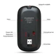 Беспроводная мышка 2в1 Bluetooth+USB 2.4G с RGB подсветкой и аккумулятором 300 mAh (тихий клик, 1600 DPI), черная - изображение 7