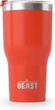 Термостакан Beast Tumbler 900 мл (30 oz), із нержавіючої сталі, вакуумна ізоляція, + 2 трубочки та щіточка - зображення 2