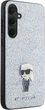 Панель Karl Lagerfeld Fixed Glitter Ikonik Metal Pin для Samsung Galaxy A35 Silver (KLHCSA35GCNPSG) - зображення 4