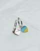 Серьги серебряные висюльки Сердечки Украина 521129 - изображение 4