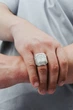 Печатка серебряная родированная Святой Николай 60020р, 22.5 размер - изображение 2