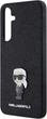 Панель Karl Lagerfeld Fixed Glitter Ikonik Logo Metal Pin для Samsung Galaxy A35 Black (KLHCSA35GKNPSK) - зображення 6