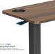 Приставной стол с регулировкой высоты OfficePro ODM270DW Dark Wood/Black - изображение 5
