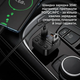 Автомобильное зарядное устройство с FM-трансмиттером HOCO E87 Delta 35W, с Bluetooth 5.4, USB-C, USB-A, черный - изображение 3