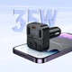 Автомобильное зарядное устройство с FM-трансмиттером HOCO E87 Delta 35W, с Bluetooth 5.4, USB-C, USB-A, черный - изображение 5