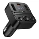 Автомобильное зарядное устройство с FM-трансмиттером HOCO E87 Delta 35W, с Bluetooth 5.4, USB-C, USB-A, черный - изображение 6