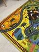 Безворсовый детский ковёр на латексной основе Printy Kids 1.5х2 м. разноцветная карта 5037 - изображение 9