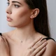 Серебряные серьги протяжки IRISTA "Искра" 6 мм (2374) - изображение 3