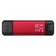 Портативний SSD Kingston Dual USB-A/C 1TB Dual Portable 1050MB/s USB 3.2 Gen 2 Red/Black - изображение 3