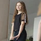 Футболка топ для дівчинки чорний, Hot SmileTime, зріст 128 (LL35-03-2) - зображення 1