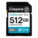 Карта пам'яті SDXC (UHS-1 U3) Kingston Canvas Go! Plus 512Gb class 10 A2 V30 (R200MB/s, W160MB/s) - изображение 1