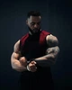 Безрукавка "Gymshark" компресійна чоловіча спортивна майка для тренувань чорна XL - изображение 4